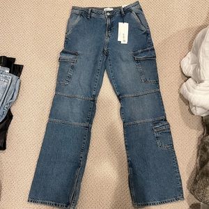 Zara Split Cargo Jeans